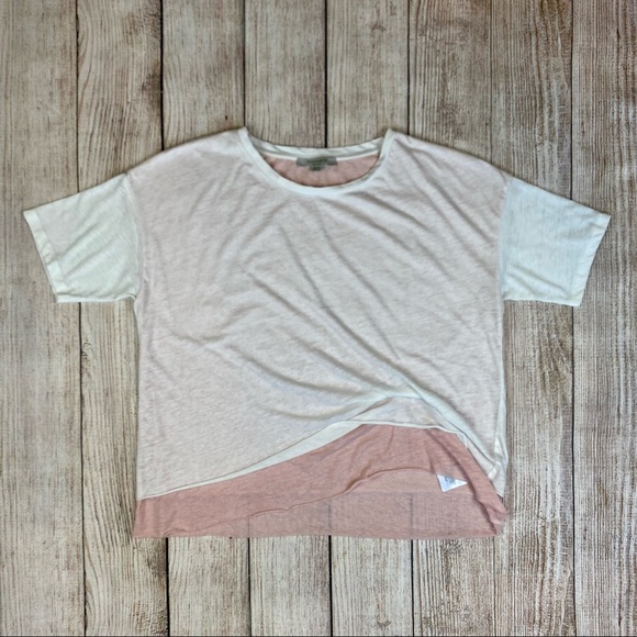 All Saints Pink and White Short Sleeve Tee - Picture 3 of 11